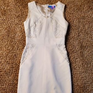 Antonio Melani White Lace Dress Size 0